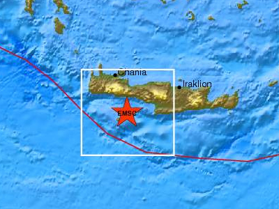 Σεισμός 3,5R ανοικτά της Γαύδου