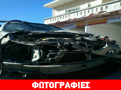 Ηράκλειο: Αυτοκίνητο μετά από τρελή πορεία ανετράπη σε βενζινάδικο