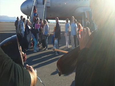 Άφιξη των πρώτων ξένων τουριστών στο Ηράκλειο της Κρήτης