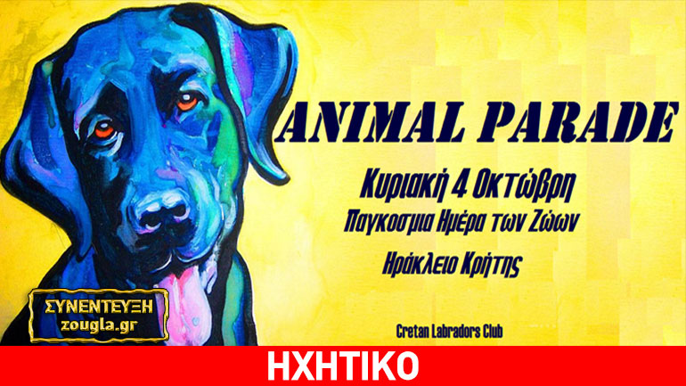 1st Animal Parade: Η μεγάλη γιορτή των τετράποδων φίλων μας στο Ηράκλειο