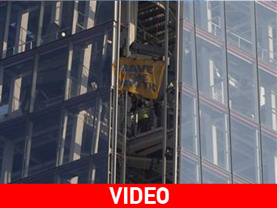 Ακτιβίστριες της Greenpeace σε ουρανοξύστη του Λονδίνου