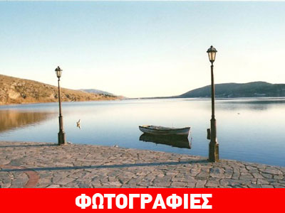 Γλυπτά από πάγο στη λίμνη της Καστοριάς