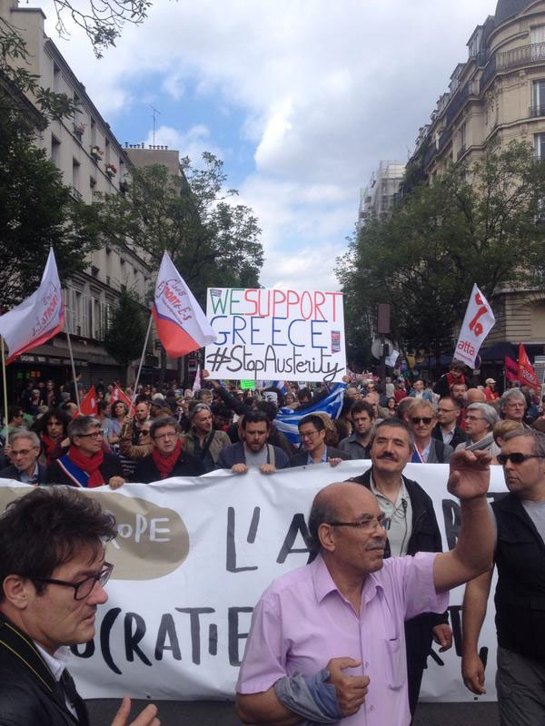 «Υποστηρίζουμε την Ελλάδα - (Λέμε) Stop στη λιτότητα»