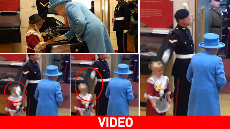 Έδωσε λουλούδια στη βασίλισσα Ελισάβετ και έφαγε… χαστούκι!