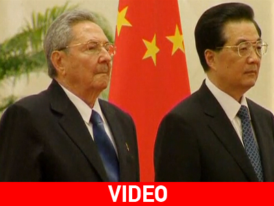 Στο προεδρικό μέγαρο της Κίνας ο Raul Castro