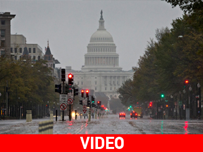 Εικόνες από το πέρασμα του «Sandy» στην Ουάσινγκτον