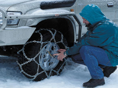 Αντιολισθητικές αλυσίδες λόγω χιονόπτωσης και παγετού