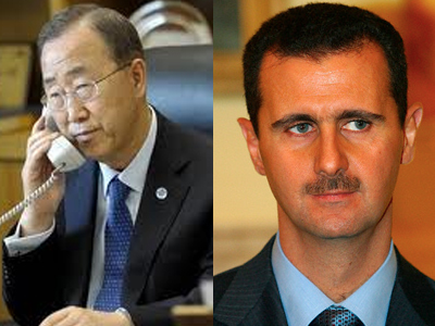 «Πόρτα» Assad σε Ki-moon