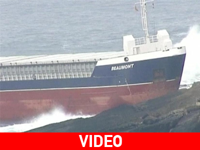 Ισπανία: Προσάραξη εμπορικού πλοίου στα αβαθή Ισπανία: Προσάραξη εμπορικού πλοίου στα αβαθή