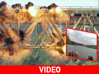 Εντυπωσιακή κατάρρευση γέφυρας στο Τέξας