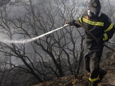 Πυρκαγιά σε χορτολειβαδική έκταση στη Νάξο