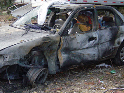 Βρέθηκε απανθρακωμένος μέσα σε Ι.Χ. στις Φώκες Χανίων