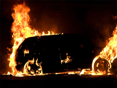 Τροχαίο ατύχημα στην πλατεία Κέννεντυ