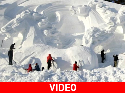Κίνα: Έργα τέχνης στο χιόνι Κίνα: Έργα τέχνης στο χιόνι