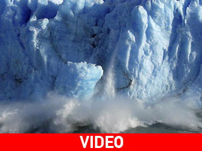 «Καταρρέει» παγετώνας στην Αργεντινή