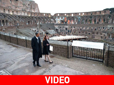 Επίσκεψη Ομπάμα στο Κολοσσαίο