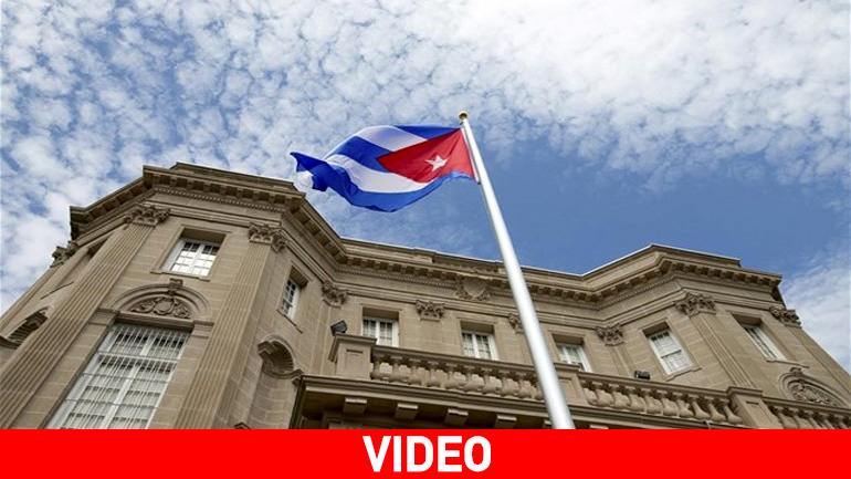 Η σημαία της Κούβας υψώθηκε στο κτήριο της πρεσβείας της στην Ουάσιγκτον Η σημαία της Κούβας υψώθηκε στο κτήριο της πρεσβείας της στην Ουάσιγκτον