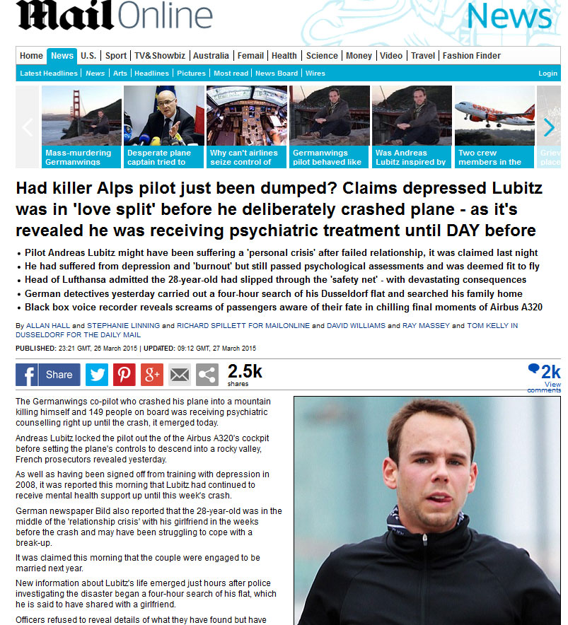 Το δημοσίευμα της Daily Mail