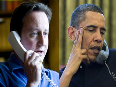 Τηλεφωνική επικοινωνία Obama-Cameron