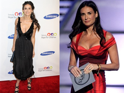 Αισθητά αδυνατισμένη η Demi Moore