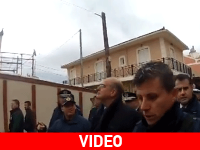 Κεφαλλονιά: Βίντεο με τη «θερμή» υποδοχή στον Ν. Δένδια