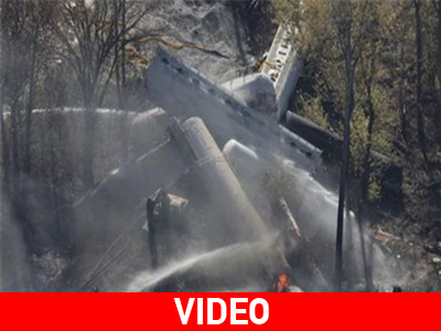 Η.Π.Α.: Εκτροχιασμός αμαξοστοιχίας που μετέφερε χημικά