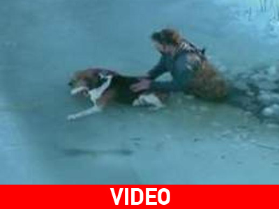 Τον γλύτωσαν από τα παγωμένα νερά της λίμνης