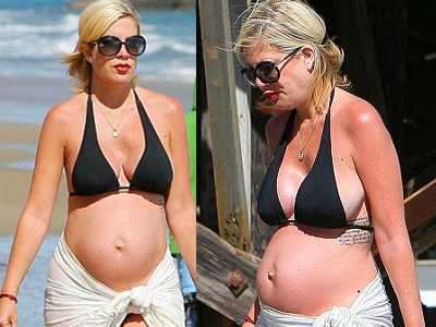 Τα πρώτα καλοκαιρινά μπάνια της Tori Spelling