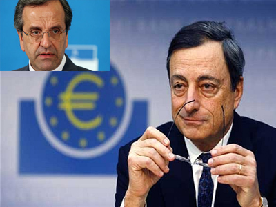 Κρίσιμο τετ α τετ Σαμαρά με τον πρόεδρο της ΕΚΤ