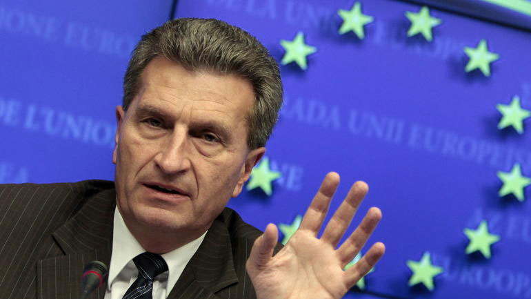 Προειδοποιήσεις Έτινγκερ για την εφαρμογή του 3ου Μνημονίου