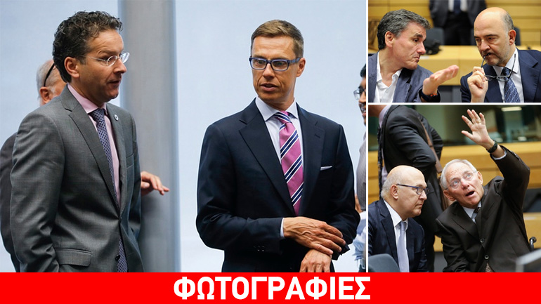 Νέες φωτογραφίες από το Eurogroup – Το τετ α τετ Τσακαλώτου με Λαγκάρντ