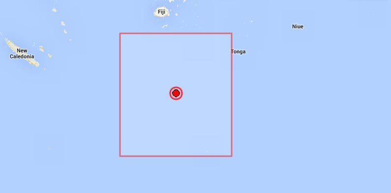 Το επίκεντρο του πρώτου σεισμού