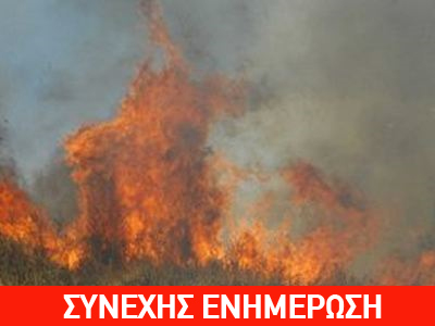 Μαίνεται φωτιά στην Κέρκυρα