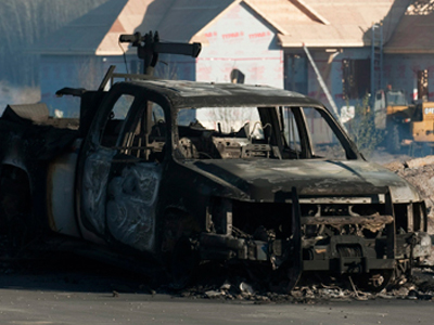 Στάχτη και αποκαΐδια πόλη του Καναδά