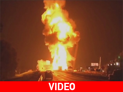 Η.Π.Α.: «Κόλαση» φωτιάς σε αυτοκινητόδρομο της Λουιζιάνα