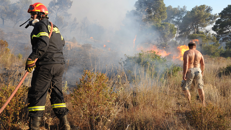 Η πυρκαγιά προκάλεσε συναγερμό