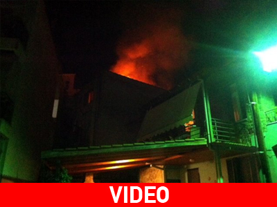 Αγρίνιο: Εικόνες από πυρκαγιά σε διώροφη κατοικία