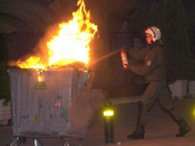 Πυρκαγιά σε κάδο στο Χαϊδάρι