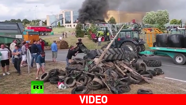 Γαλλία: Οργή αγροτών για τις χαμηλές τιμές των προϊόντων τους