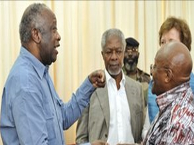 Πρώτη δημόσια εμφάνιση του Laurent Gbagbo