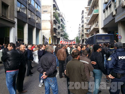 Πορεία κτηνοτρόφων προς τη Βουλή