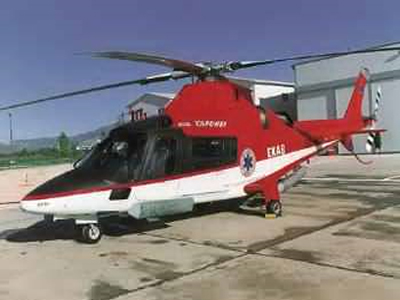 Άμεση μεταφορά ασθενή με ελικόπτερο του ΕΚΑΒ