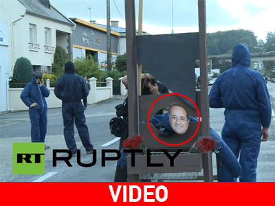 Γάλλοι παραγωγοί αποκεφάλισαν τον Ολάντ!