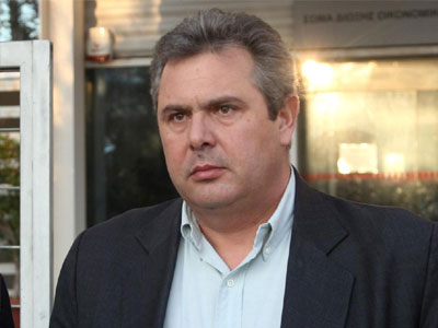 Άφιξη Καμμένου στα γραφεία του ΣΥΡΙΖΑ