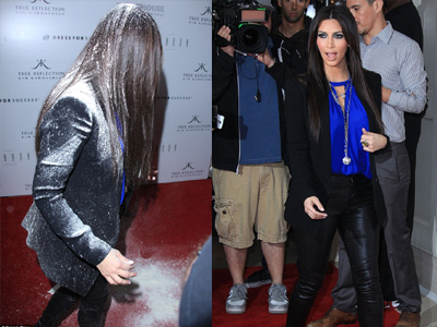 Έριξαν αλεύρι στην Kim Kardashian