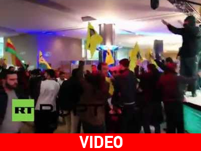 Κούρδοι διαδηλωτές «μπούκαραν» στο Ευρωπαϊκό Κοινοβούλιο