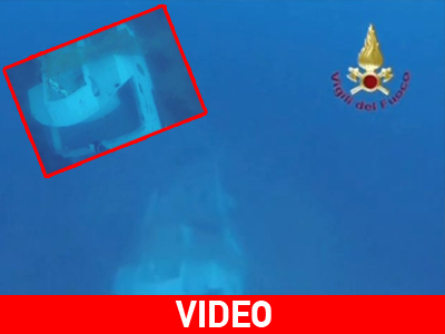 Ιταλία: Το βυθισμένο πλοιάριο στα ανοικτά της Λαμπεντούζα