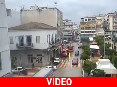 Πυρκαγιά σε κατάστημα στη Λαμία