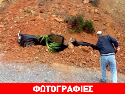 Χανιά: Το βουνό… πλάκωσε το αγροτικό
