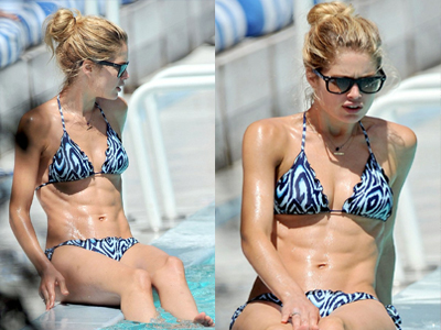Tο… Μιχαηλαγγελικό «six-pack» της Doutzen